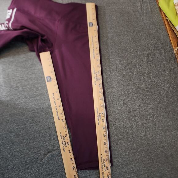 Zyia Active Legging 6-8 Women Light N Tight High‎ Rise Crop Tuxedo Spellout 16" - Picture 5 of 9